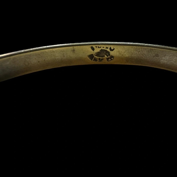Taxco Mexican 925 Sterling Silver Bangle - Picture 2 of 4
